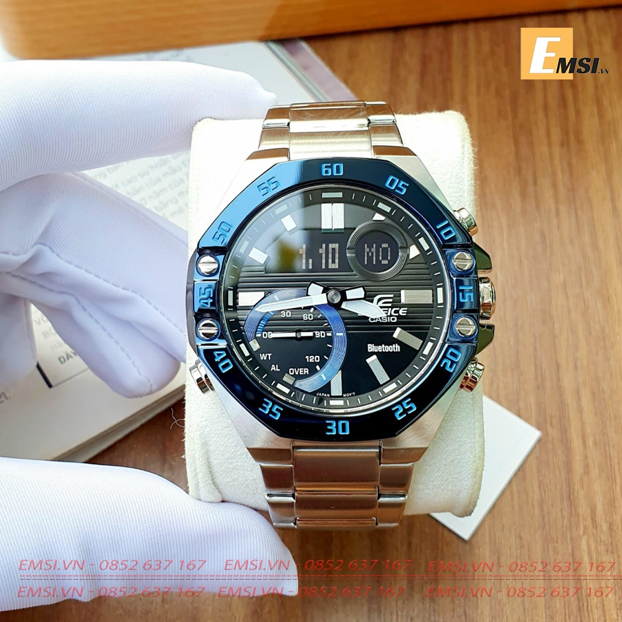 Edifice ECB-10DB-1BDF - Đồng Hồ Nam - Điện Tử - Kính Khoáng - Size Mặt 48.5mm EMSI.VN
