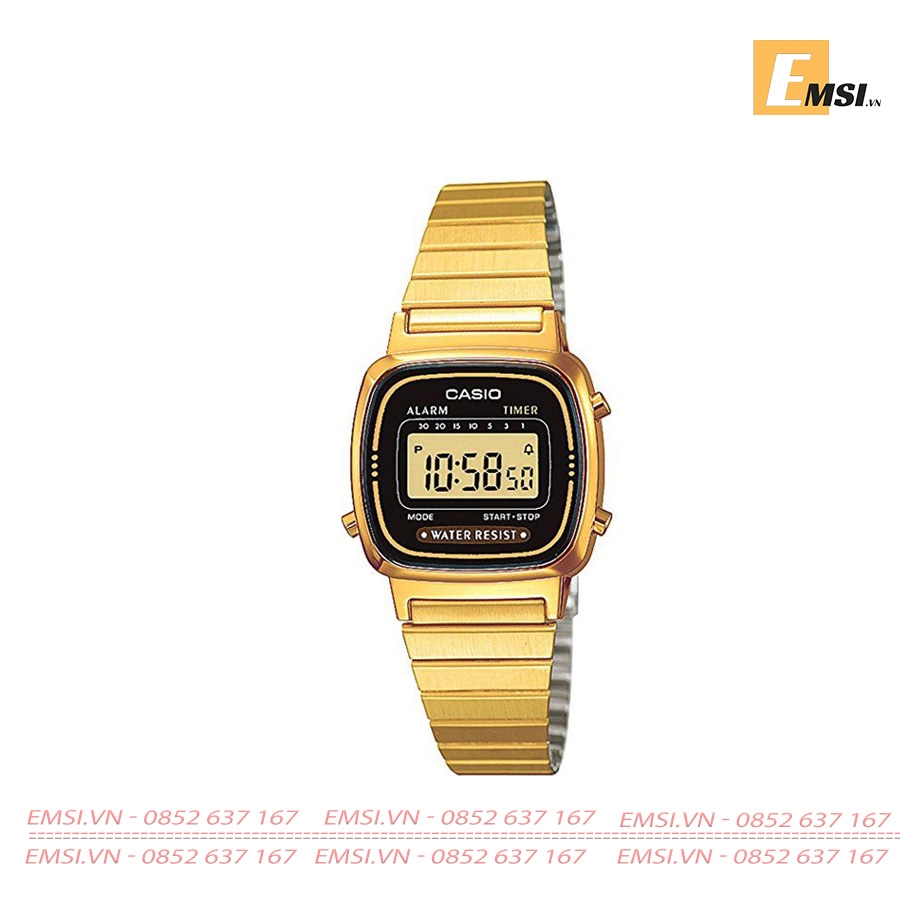 Casio LA670WGA-1D - Đồng Hồ Nữ - Điện Tử - Kính Nhựa - Size Mặt 24.6mm EMSI.VN