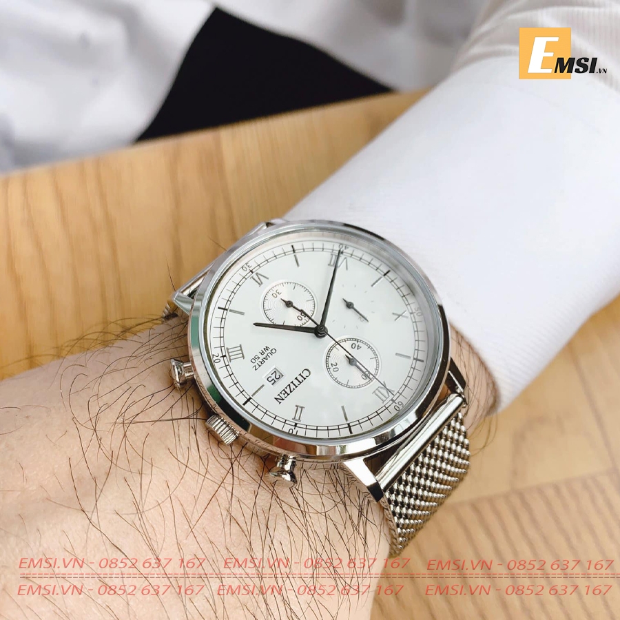 CITIZEN AN3610-80A - Đồng Hồ Nam - Pin/Quartz - Kính Khoáng - Size Mặt 42mm EMSI.VN