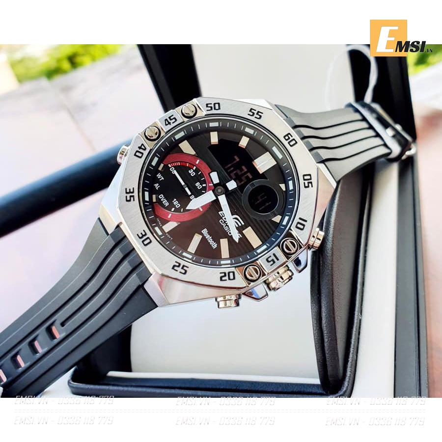 Edifice ECB-10P-1ADF - Đồng Hồ Nam - Pin / Quartz - Kính Khoáng - Size Mặt 48.5mm - Bảo Hành 5 Năm - Chính Hãng - Emsi.vn