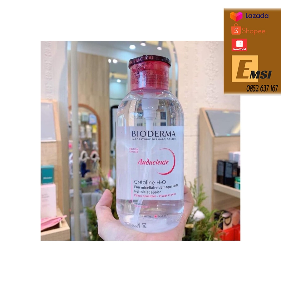 Nước Tẩy Trang Bioderma Crealine Hồng 850ml