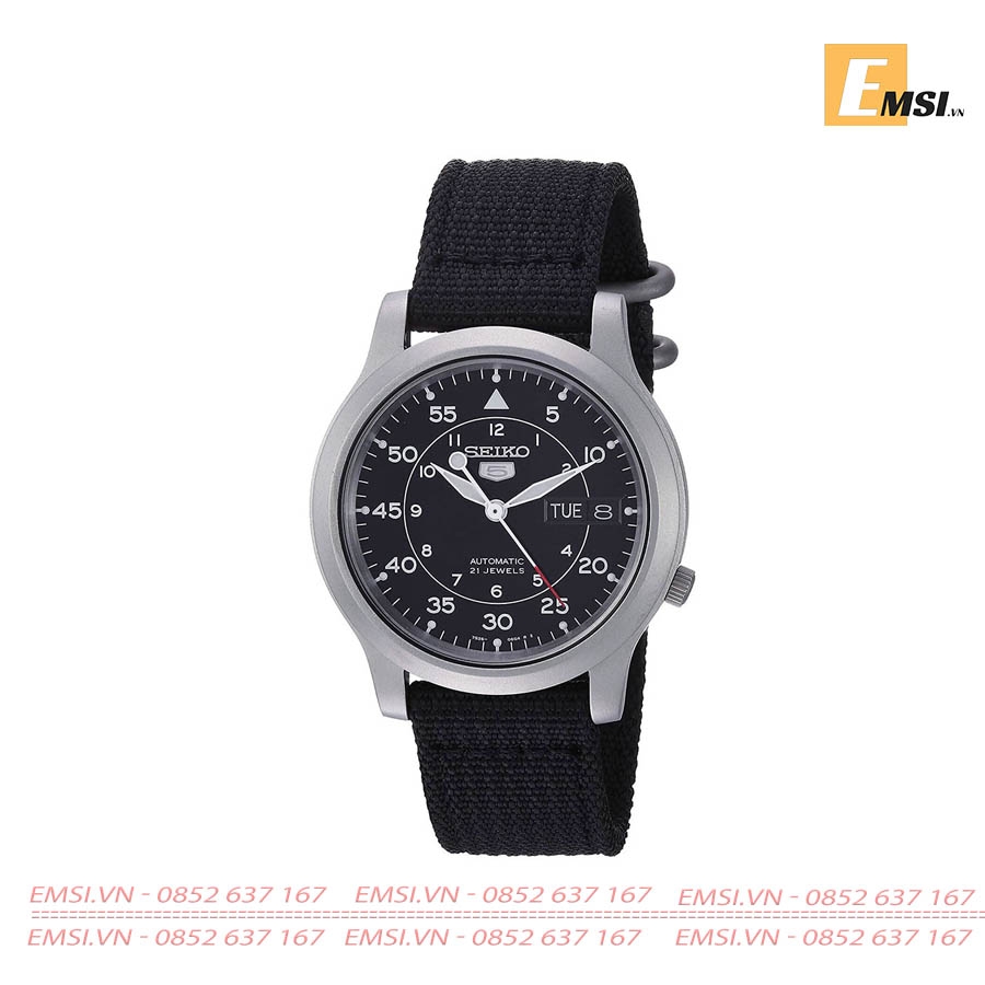 Seiko 5 SNK809K2 - Đồng Hồ Nam - Máy Cơ / Automatic - Size Mặt 37mm - Kính Khoáng EMSI.VN