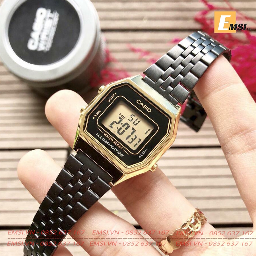 Casio  LA680WEGB-1ADF - Đồng Hồ Nữ - Điện Tử - Size Mặt 28.5mm - Kính Khoáng EMSI.VN