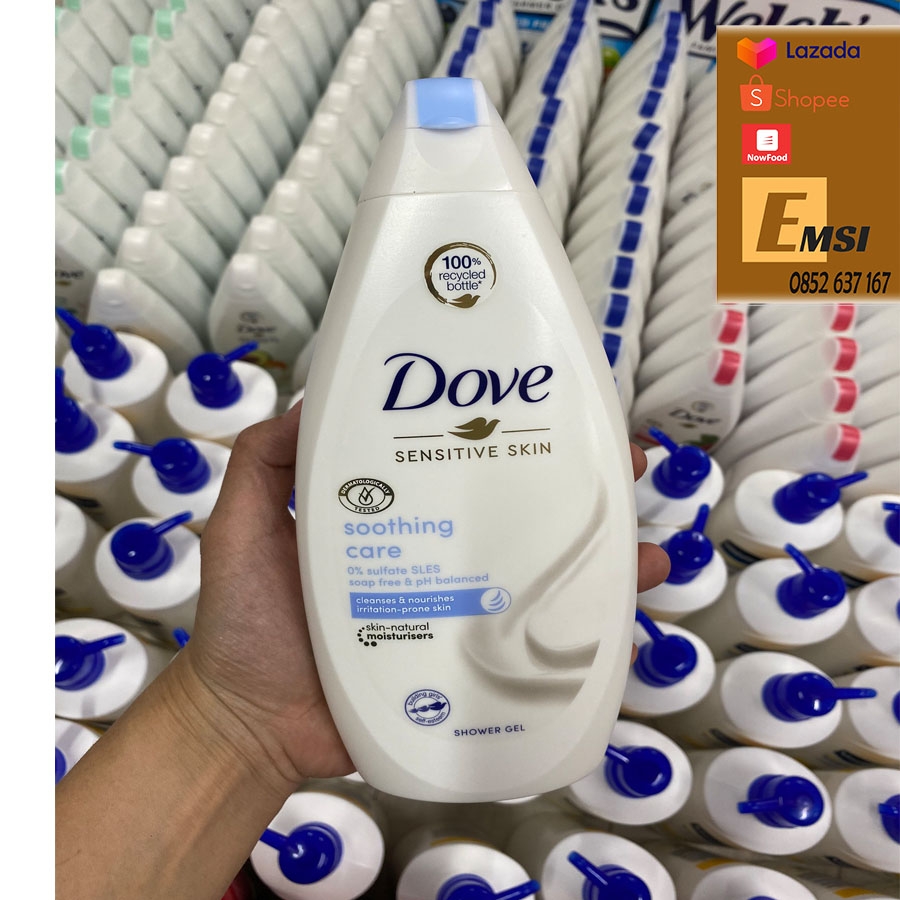 Sữa tắm Dove cao cấp 500ml (Hàng của Đức)