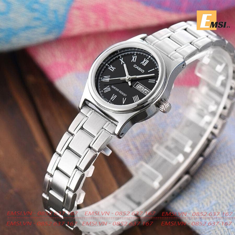 Casio LTP-V006D-1B - Đồng Hồ Nữ - Pin/Quartz - Kính Khoáng - Size Mặt 25mm EMSI.VN