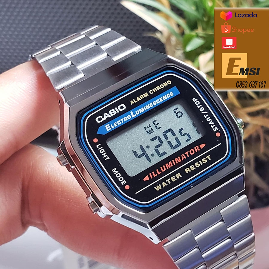 Đồng hồ Casio Nam A159WA-N1DF - 33mm Unisex - Emsi.vn VINTAGE CASIO
