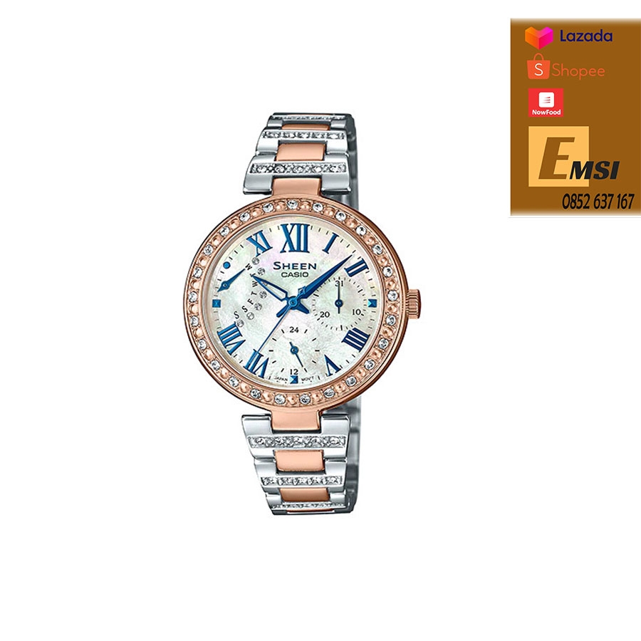 Đồng Hồ Nữ Dây Thép Casio SHEEN SHE-3043SPG-7A
