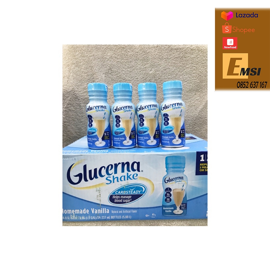 Sữa Glucerna Nước Dành Cho Người Tiểu Đường Của Mỹ thùng 24 chai