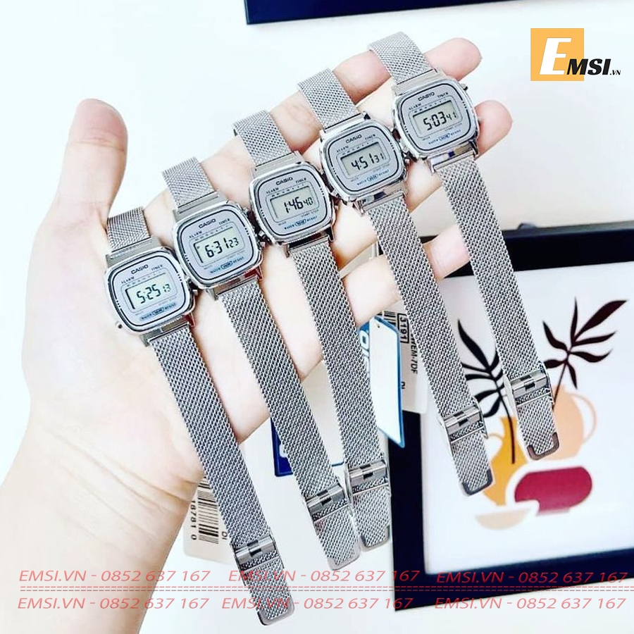 Casio LA670WEM-7D - Đồng Hồ Nữ - Điện Tử - Kính Nhựa - Size Mặt 24.6mm EMSI.VN
