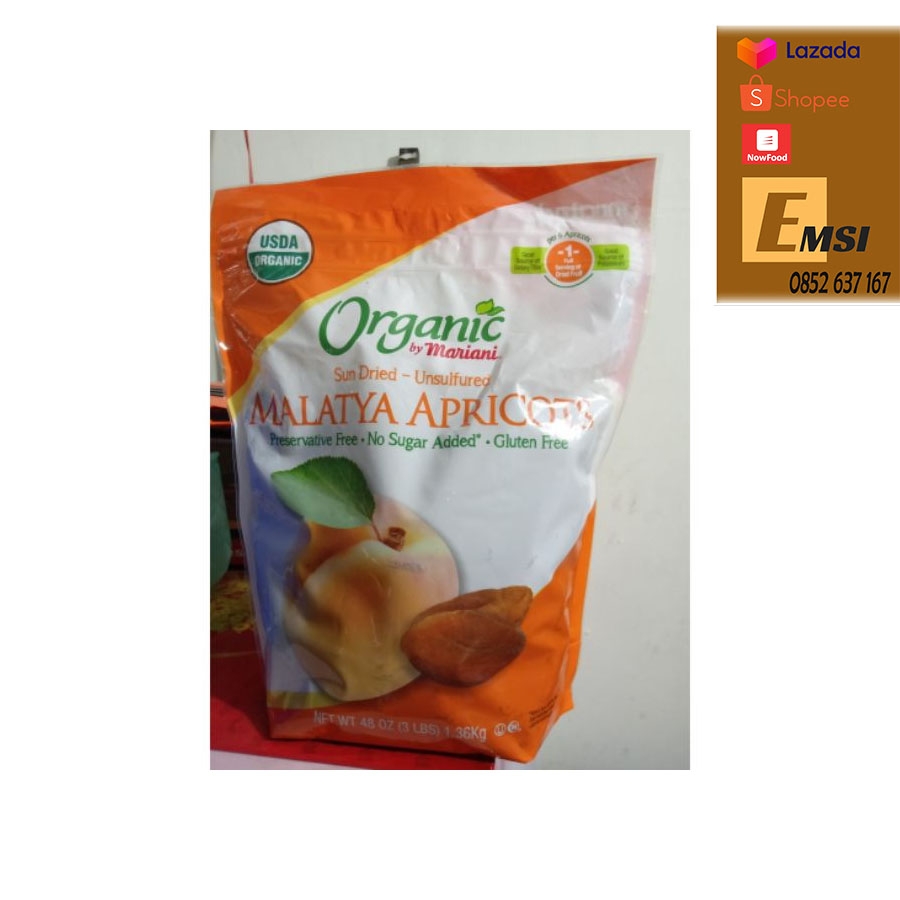 Quả mơ sấy khô Organic Malatya Apricots 1,13kg của Mỹ
