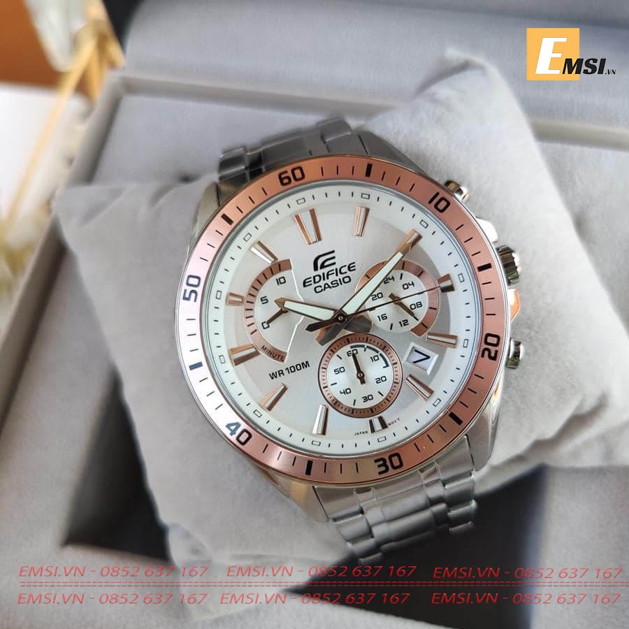 Casio Edifice EFR-552D-7A - Đồng Hồ Nam - Pin/Quartz - Size Mặt 47mm - Kính Khoáng EMSI.VN