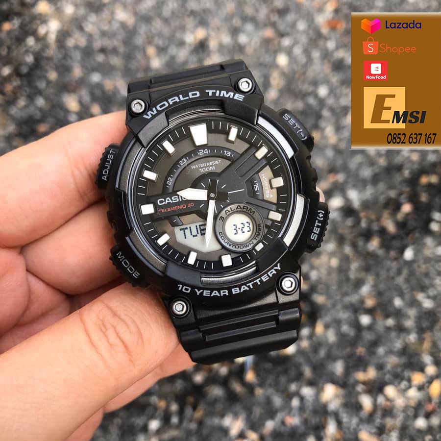 Đồng hồ Casio Nam AEQ-110W-1A - Emsi.vn