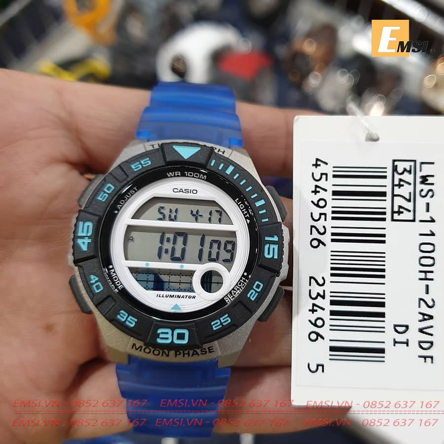 Casio LWS-1100H-2A - Đồng Hồ Nữ - Điện Tử - Size mặt 38mm EMSI.VN