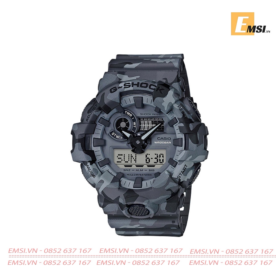 G-Shock GA-700CM-8A - Đồng Hồ Nam - Pin / Quartz - Kính Khoáng - Size Mặt 53.4mm EMSI.VN
