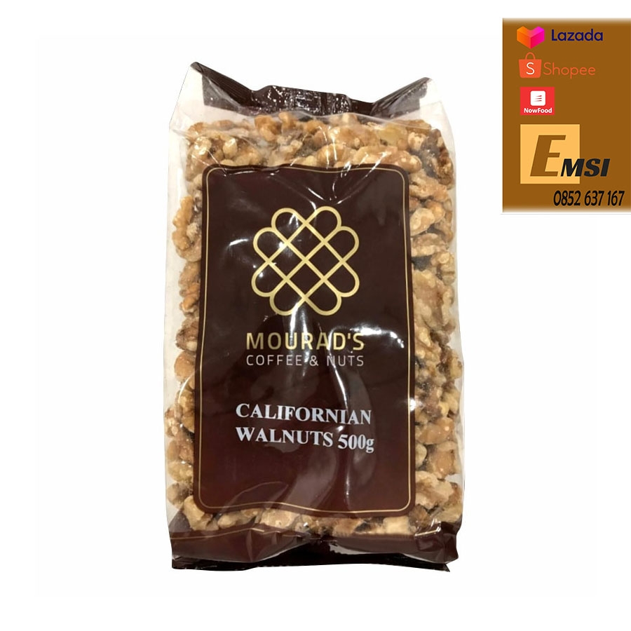 Hạt óc chó Mourads Californian Walnuts 500g của Úc