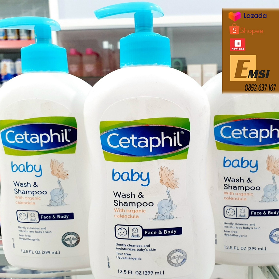 Sữa Tắm Gội 2 Trong 1 Cetaphil Dịu Nhẹ Cho Bé 399ml ( Loại vòi tiện dụng )