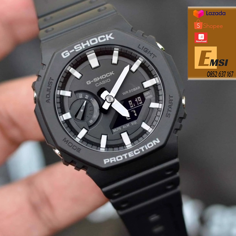G-Shock GA-2100-1ADR - Đồng Hồ Nam - Điện Tử - Kính Khoáng - Size Mặt 45.4mm - Bảo Hành 5 Năm - Chính Hãng