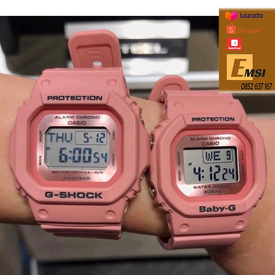 Đồng Hồ Đôi Casio G-shock & Baby-G LOV-18B-4DR Chính Hãng - Dây Nhựa | G-Shock & Bab