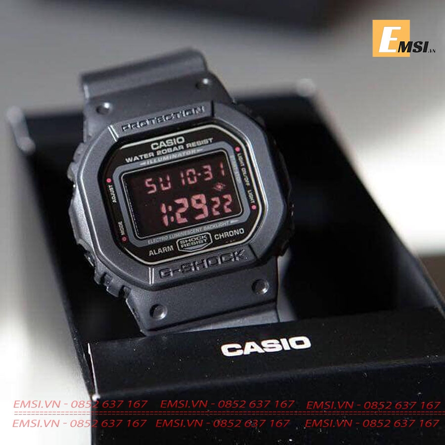 G-shock DW-5600MS-1D - Đồng Hồ Nam - Pin/Quartz - Kính Khoáng - Size Mặt 42.8mm EMSI.VN