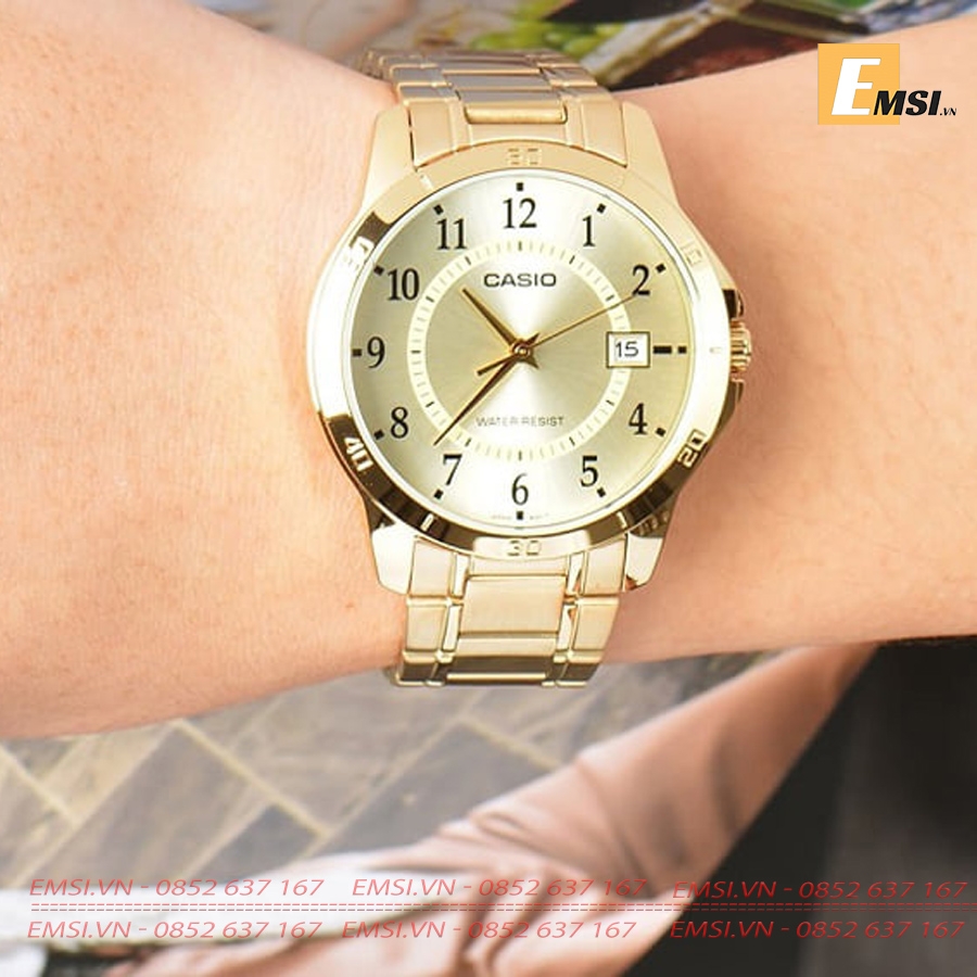 Casio MTP-V004G-9B - Đồng Hồ Nam - Pin / Quartz - Kính Khoáng - Size Mặt 41.5mm EMSI.VN