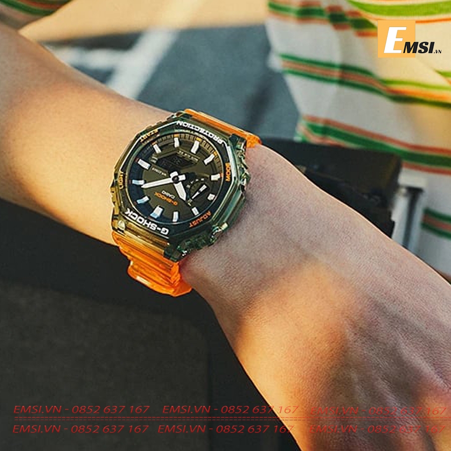 Đồng hồ Casio G-Shock Nam GA-2100HC-4A  | G-Shock | Nam | Dây Nhựa | Chống Nước WR20BAR