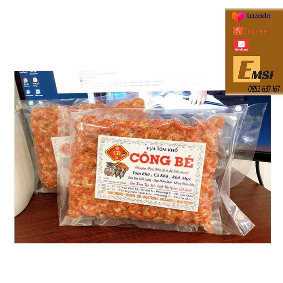 Tôm khô Cà Mau nấu canh size nhỏ 500gr