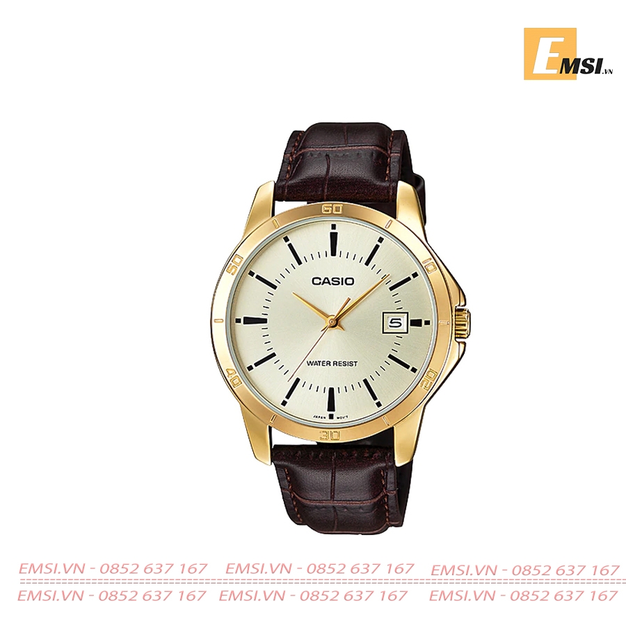 Casio MTP-V004GL-9A - Đồng hồ nam - Pin / Quartz - Size mặt 41.5mm - Kính khoáng EMSI.VN