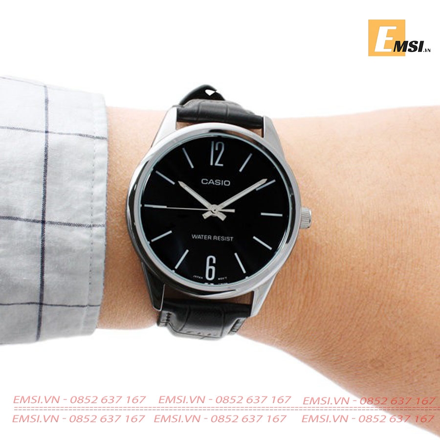 Casio MTP-V005L-1B - Đồng hồ nam - Pin / Quartz - Size mặt 40mm - Kính khoáng EMSI.VN