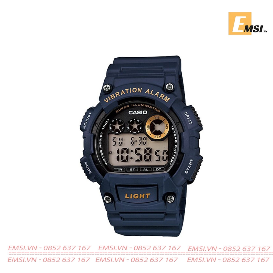 Casio W-735H-2AVDF - Đồng Hồ Nam - Điện Tử - Kính Nhựa - Size Mặt 47mm EMSI.VN