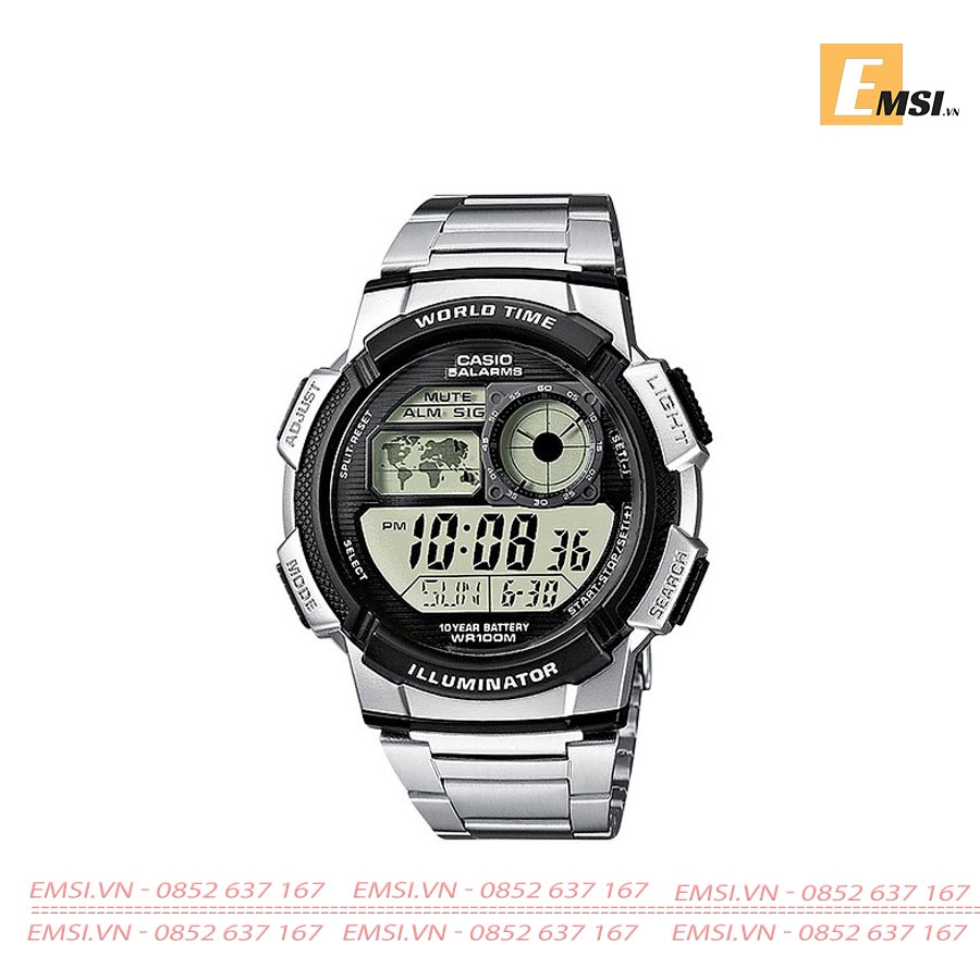 Casio AE-1000WD-1A - Đồng Hồ Nam - Điện Tử - Kính Nhựa - Size Mặt 43.5mm EMSI.VN