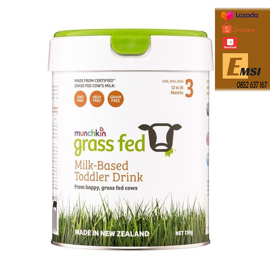 Sữa MUNCHKIN GRASS FED số 3 dành cho bé từ 12 tháng - 36 tháng
