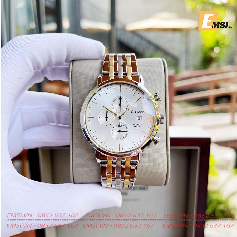CITIZEN AN3614-54A - Đồng Hồ Nam - Pin/Quartz - Kính Khoáng - Size Mặt 41mm EMSI.VN