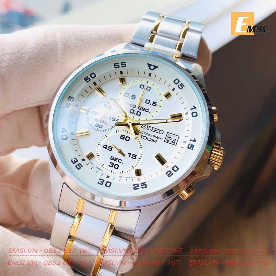 Seiko SKS629P1 - Đồng Hồ Nam - Pin/Quartz - Size Mặt 43mm - Hardlex Crystal  EMSI.VN