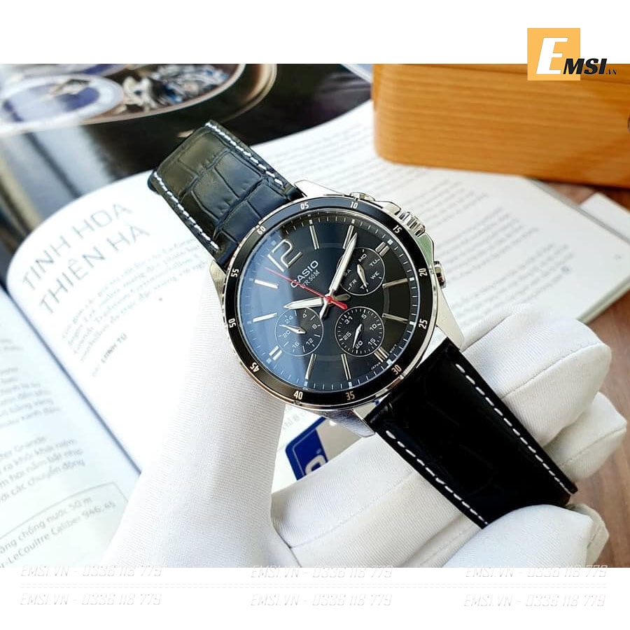 Casio MTP-1374L-1AVDF - Đồng Hồ Nam - Pin / Quartz - Kính Khoáng - Size Mặt 43.5mm - Bảo Hành 5 Năm - Chính Hãng