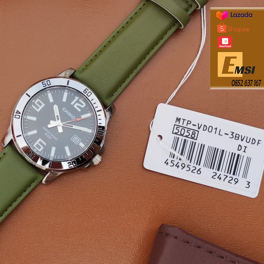 Đồng hồ Casio Nam MTP-VD01L-3BVUDF - Mới