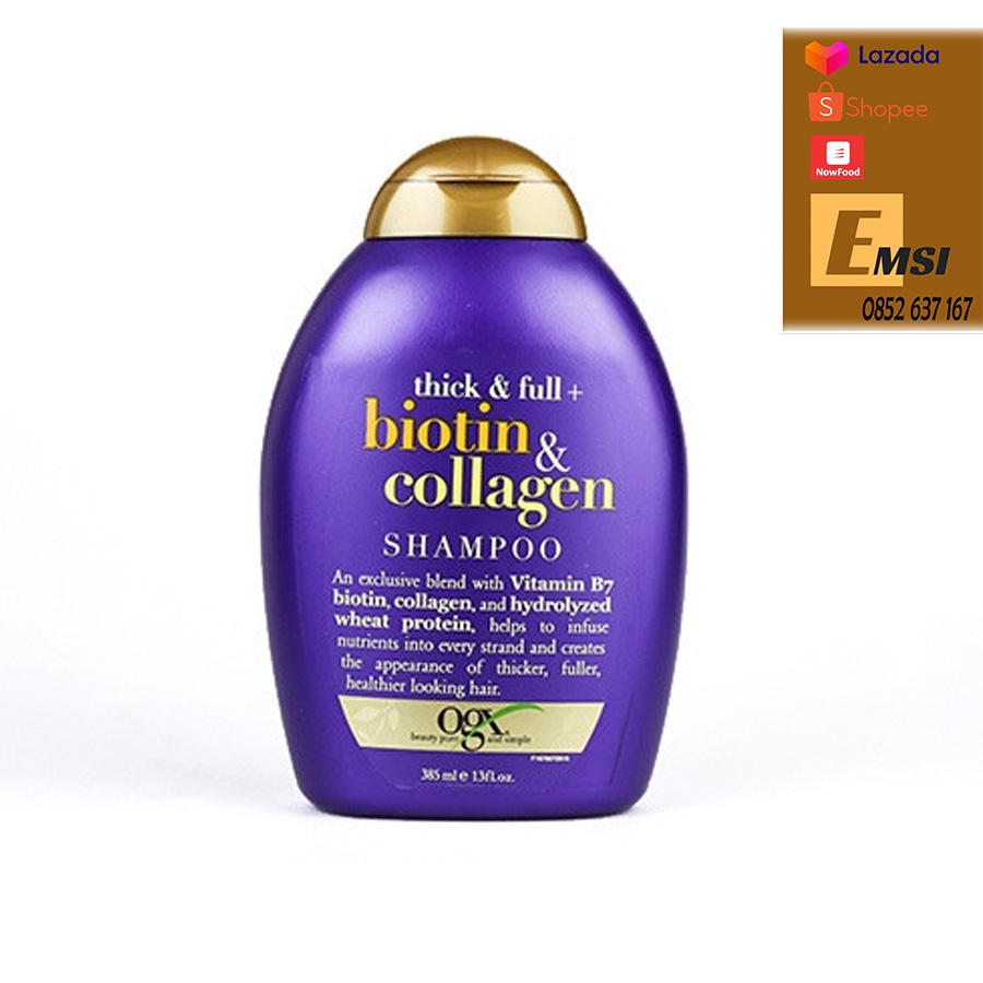 OGX Dầu Gội Biotin & Collagen 385ml