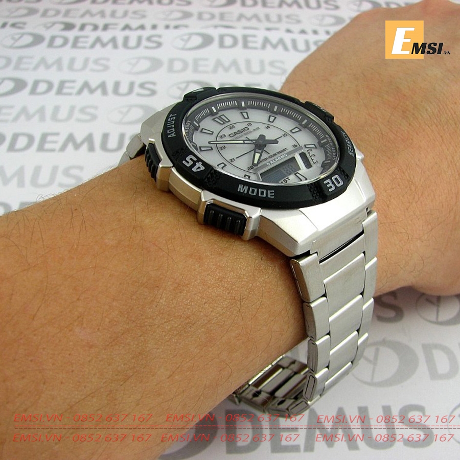 Casio AQ-S800WD-7E - Đồng Hồ Nam - Năng Lượng Mặt Trời - Size Mặt 42mm - Kính Nhựa EMSI.VN