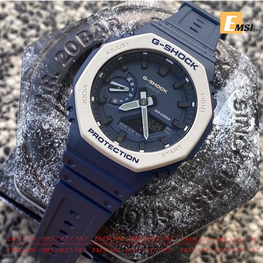 Gshock GA-2110ET-2A - Đồng hồ nam - Pin / Quartz - Size mặt 45.4mm - Kính khoáng EMSI.VN