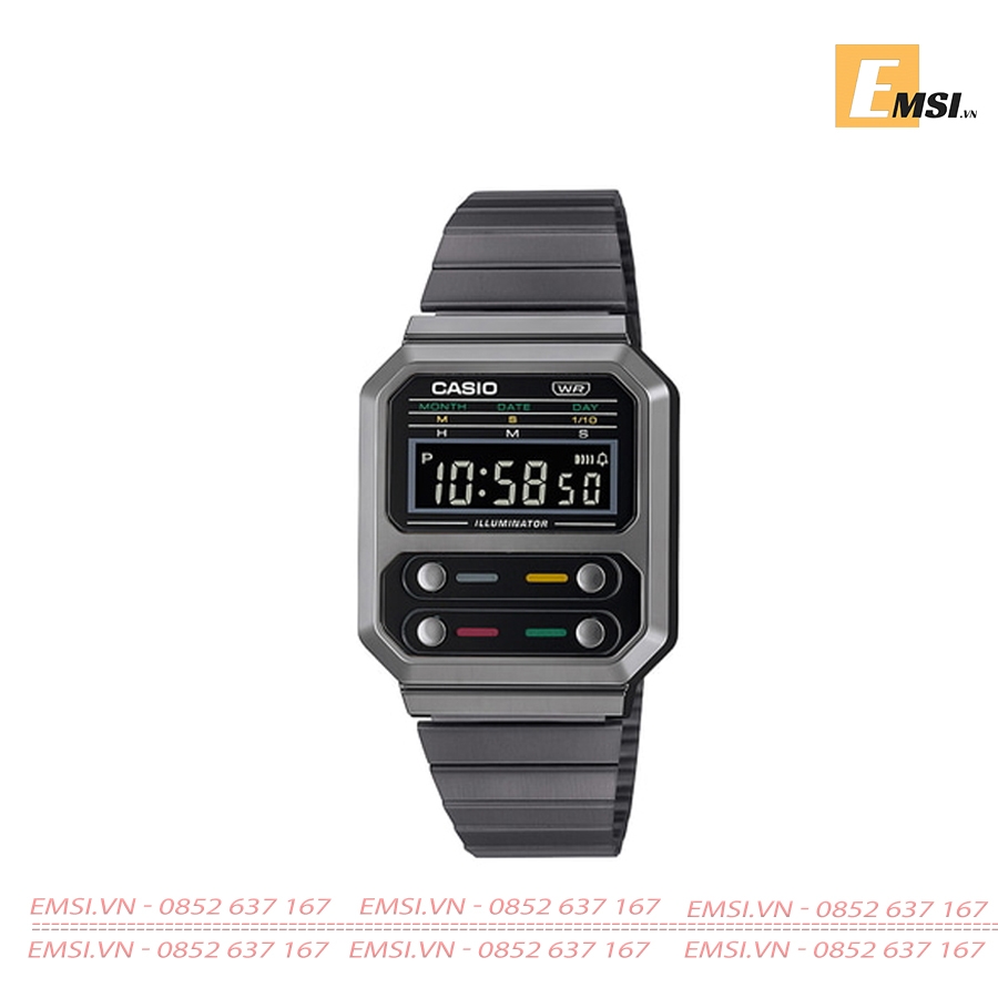 Casio Vintage A100WEGG-1ADF - Đồng Hồ Unisex - Pin/Quartz - Kính Nhựa - Size Mặt 32.5mm EMSI.VN