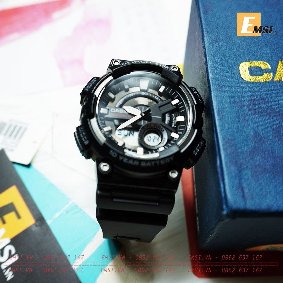 Đồng hồ Casio Nam AEQ-110W-1A - Emsi.vn