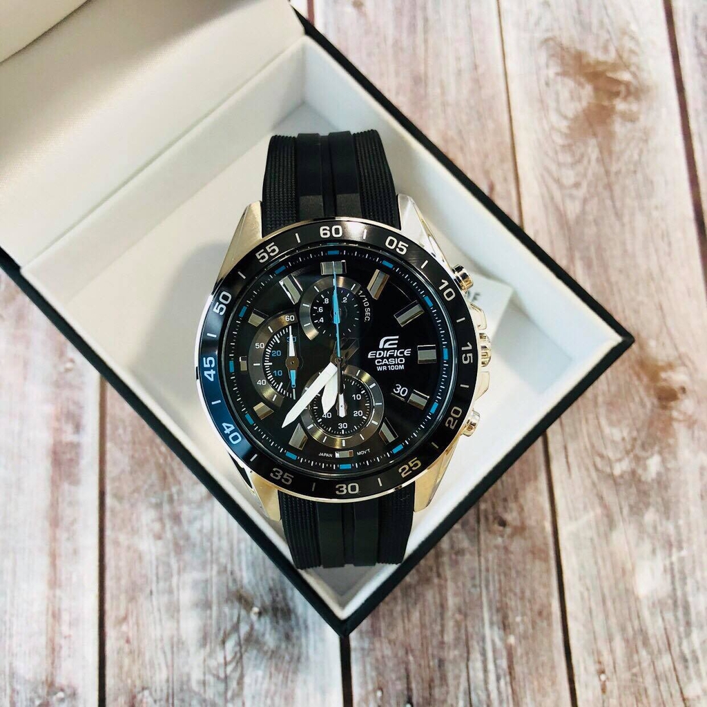 Casio Edifice EFV-550P-1AVUDF - Đồng Hồ Nam - Pin / Quartz - Kính Khoáng - Size Mặt 47mm - Bảo Hành 5 Năm - Chính Hãng