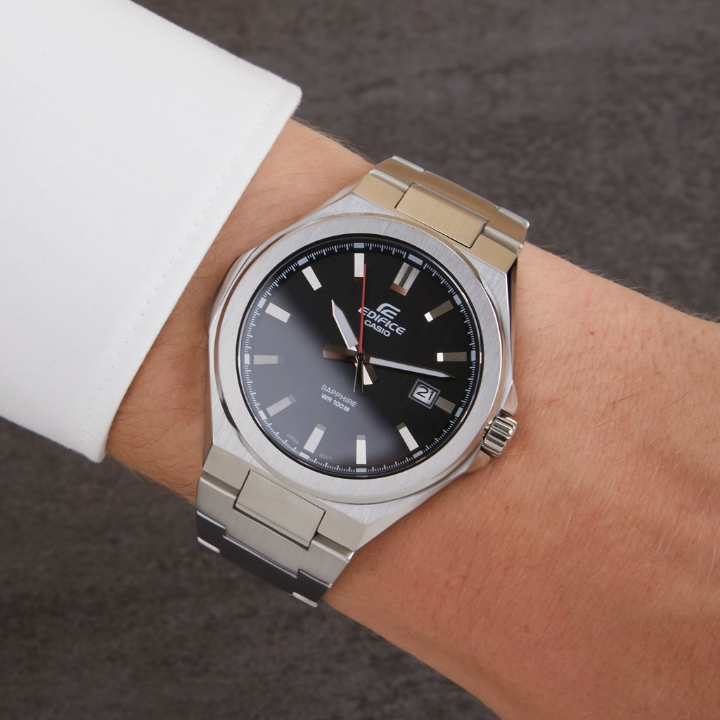 Edifice EFB-108D-1AVUEF - Đồng Hồ Nam - Pin / Quartz - Kính Sapphire - Size Mặt 45mm - Bảo Hành 5 Năm - Chính Hãng