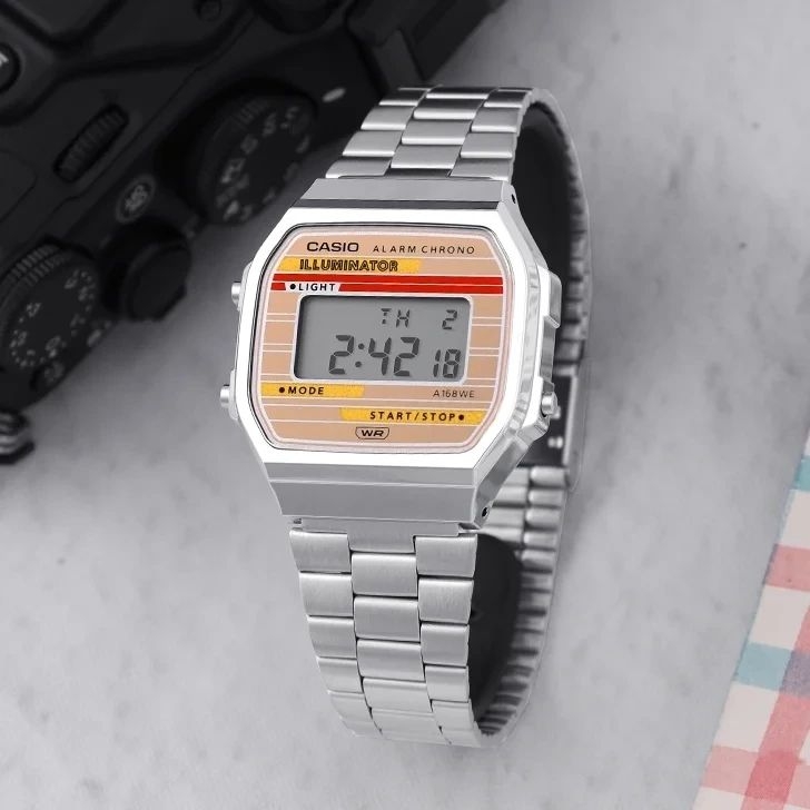 Đồng Hồ Casio - Unisex A168WEHA-9ADF Size 36.3mm