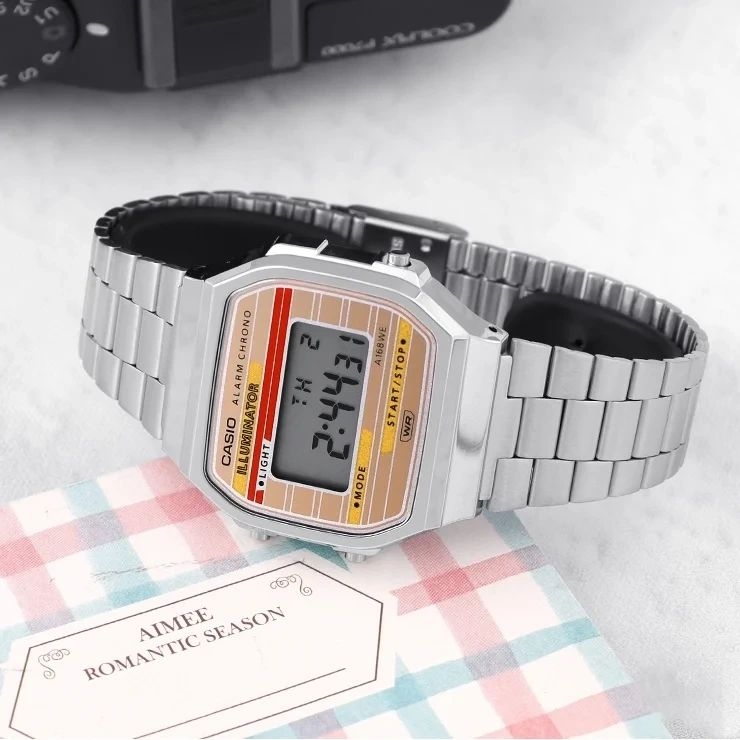 Đồng Hồ Casio - Unisex A168WEHA-9ADF Size 36.3mm
