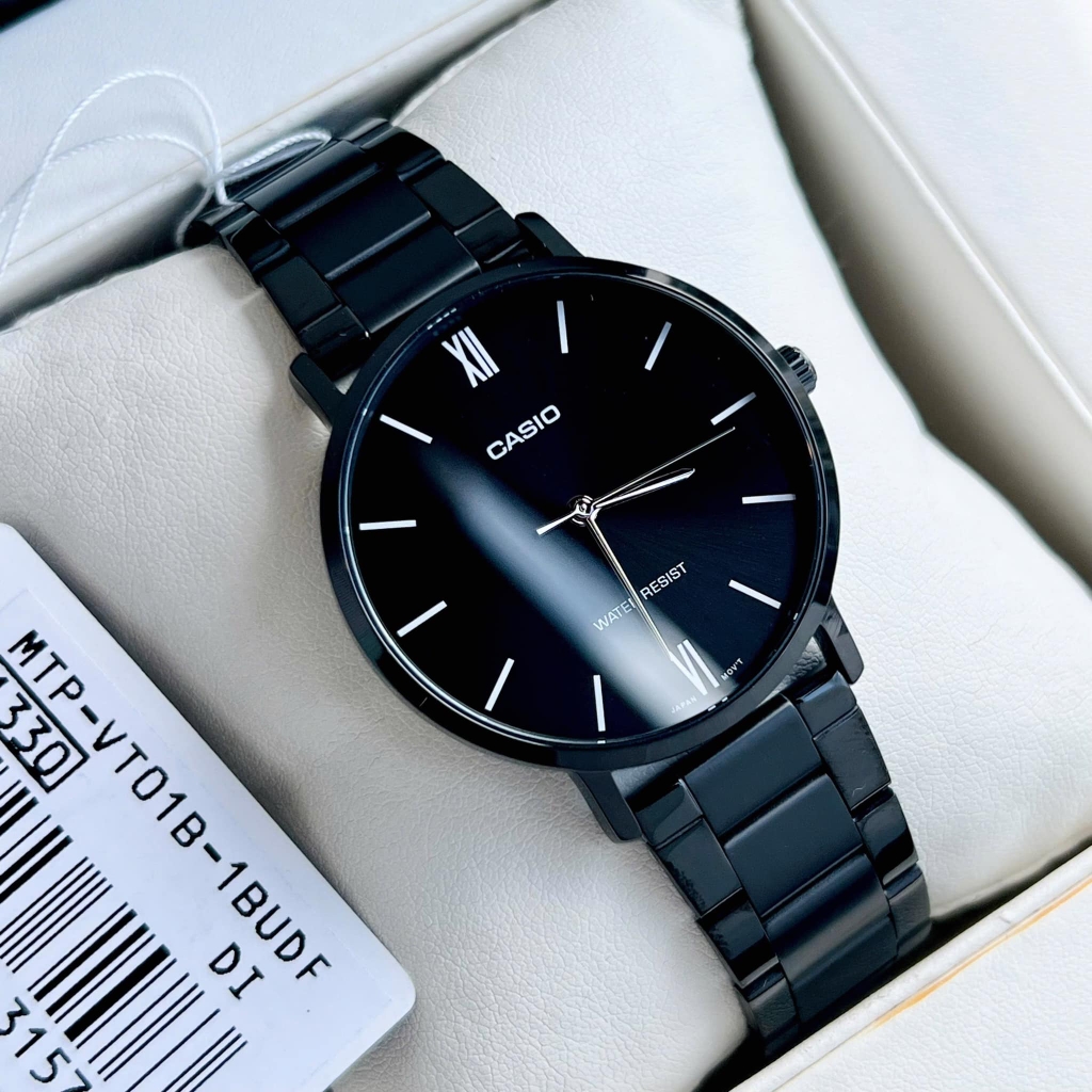 Casio MTP-VT01B-1BUDF - Đồng Hồ Nam - Pin / Quartz - Kính Khoáng - Size Mặt 40mm - Bảo Hành 5 Năm - Chính Hãng