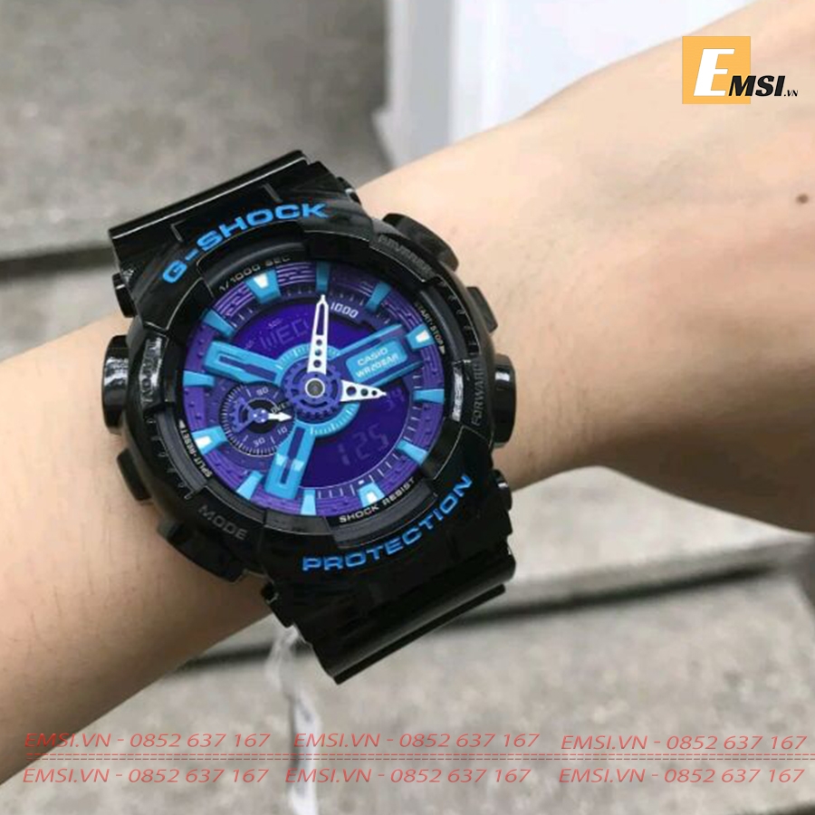 G-SHOCK GA-110HC-1A -kích thước vỏ : 55×51,2×16,9mm - Emsi.vn