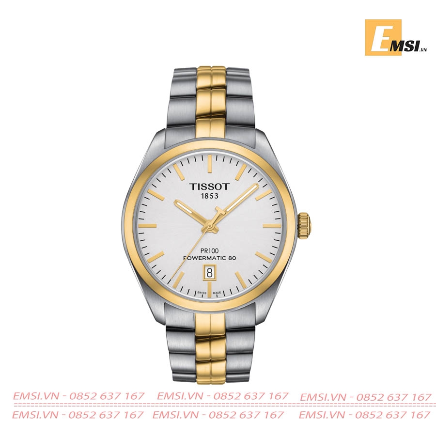 Tissot T101.407.22.031.00 - Đồng Hồ Nam - Powermatic 80 - Kính Sapphire - Size Mặt 39mm - Bảo Hành 5 Năm - Chính Hãng- Emsi.vn