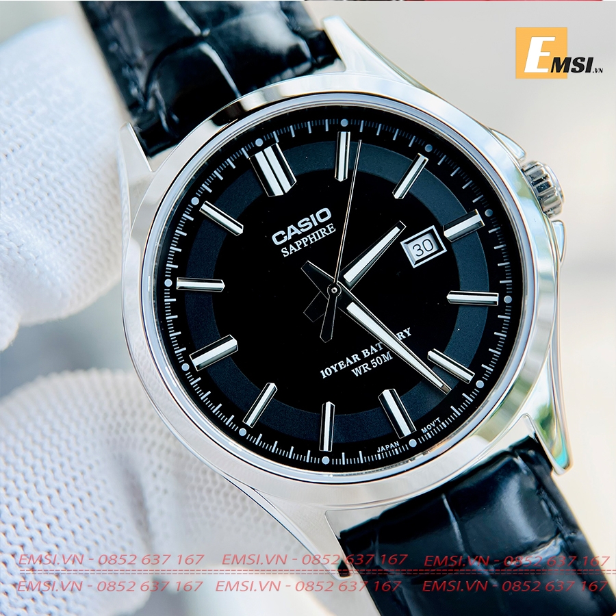 Casio MTS-100L-1AVDF - Đồng Hồ Nam - Pin / Quartz - Kính Sapphire - Size Mặt 41mm - Bảo Hành 5 Năm - Chính Hãng - Emsi.vn