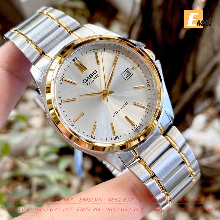 Đồng Hồ Casio Cặp Đôi MTP-1183G-7ADF & LTP-1183G-7ADF Dây Đeo Kim Loại Mạ Vàng - Chống Nước - Emsi.vn