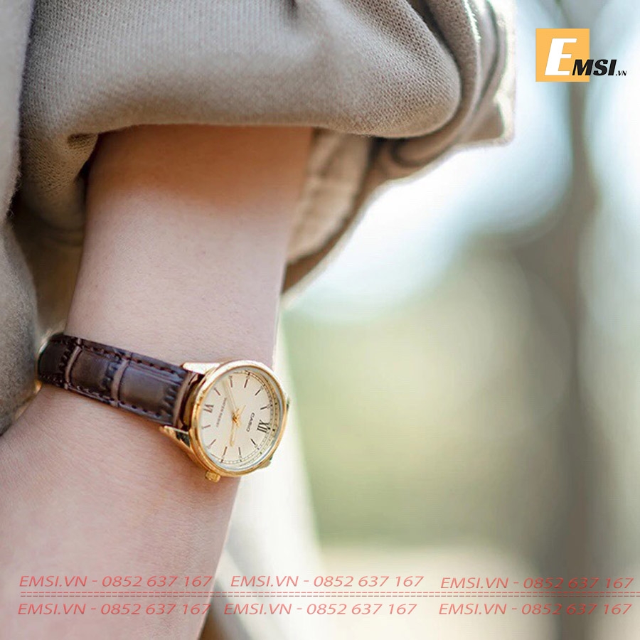 Casio LTP-V005GL-7BUDF - Đồng Hồ Nữ - Pin/Quartz - Kính Khoáng - Size Mặt 28mm EMSI.VN